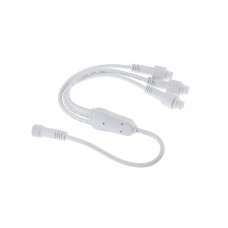 Разветвитель-Y (шнур) для уличных гирлянд, 1 вход, 3 выхода, белый ПВХ NEON-NIGHT