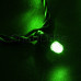 Гирлянда Нить 10м, постоянное свечение, черный ПВХ, 24В, цвет: Зелёный