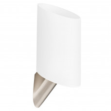 808610 Светильник настенный MURO 1х40W E14 БЕЛЫЙ/НИКЕЛЬ